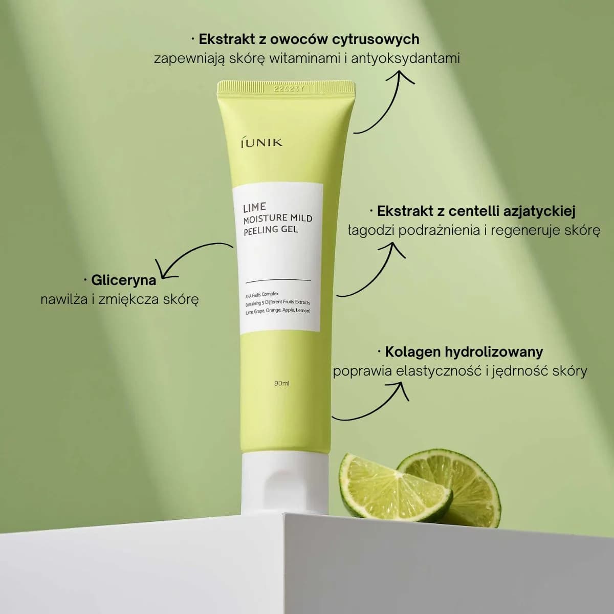 iUNIK Lime Moisture Mild Peeling Gel 90ml