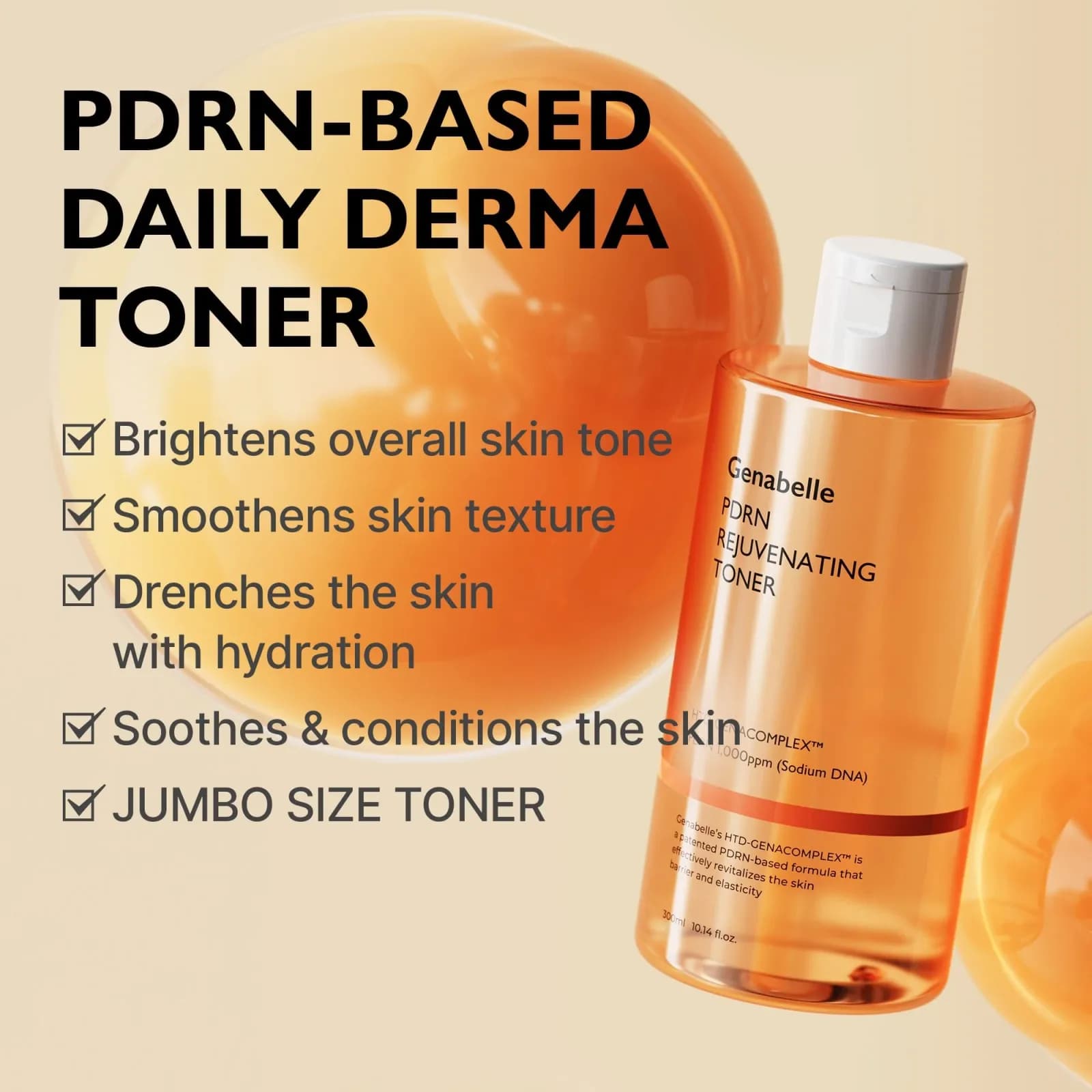 GENABELLE PDRN Rejuvenating Toner – 300ml