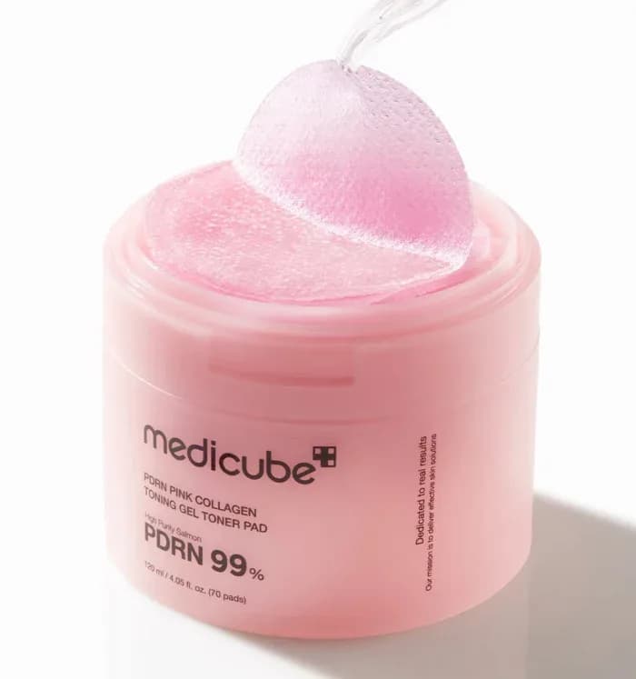 Medicube PDRN PINK COLLAGEN TONING GEL TONER PAD (70ea)