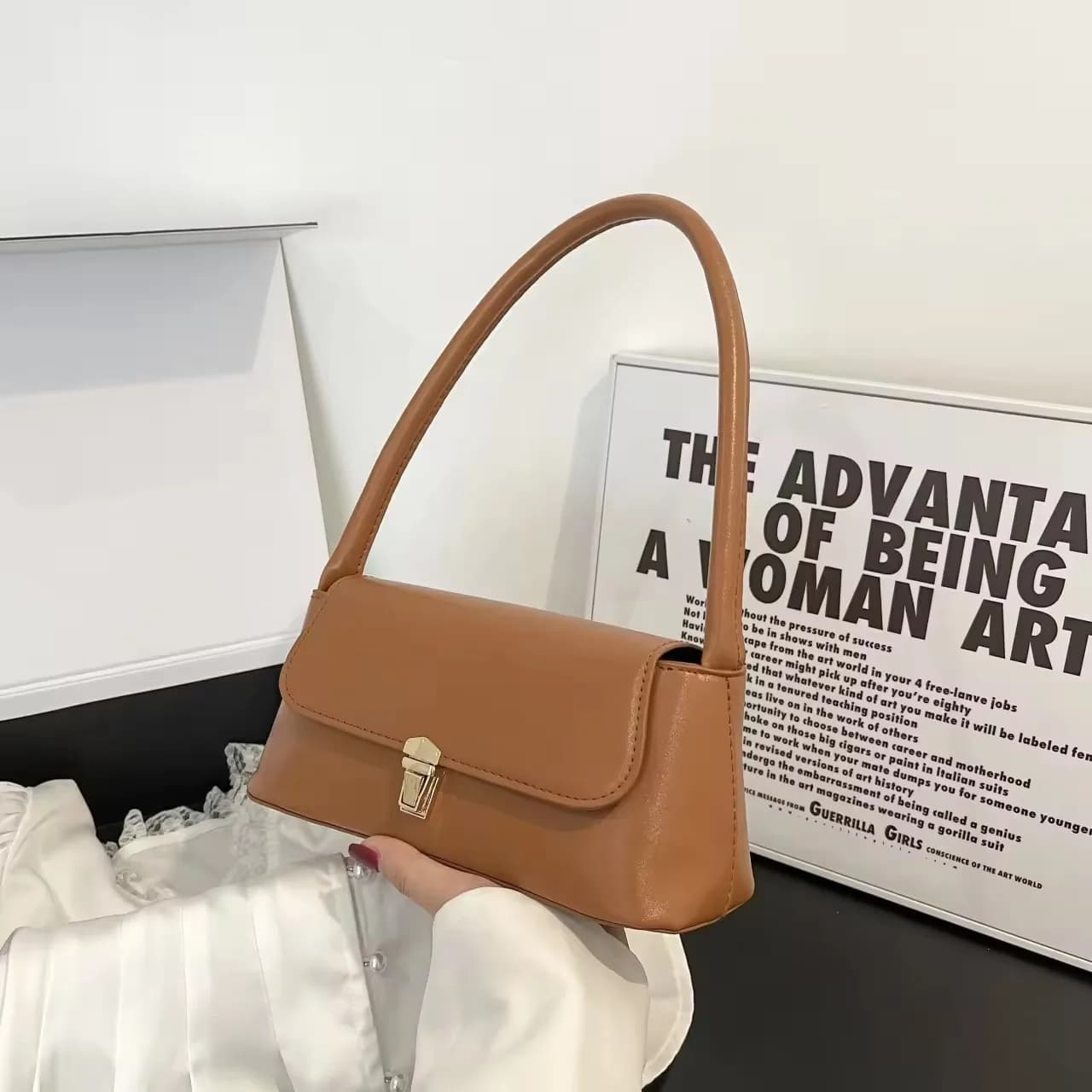 Brown Charm Hand Bag