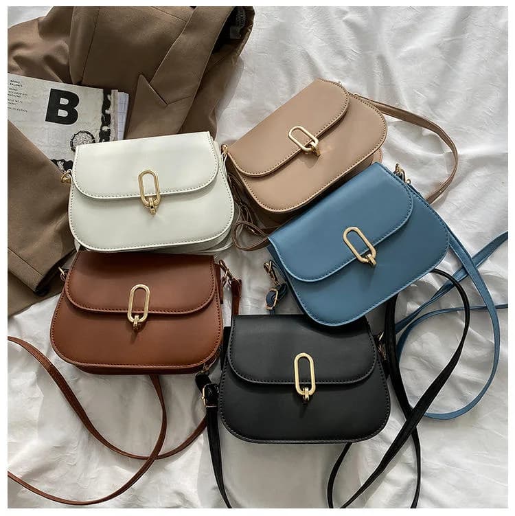 Elegant Black Flap Shoulder Bag