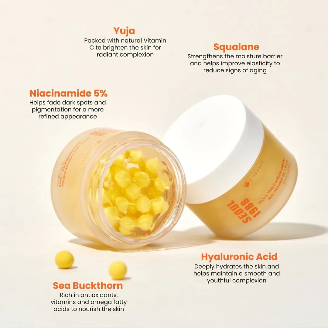 K-SECRET SEOUL 1988 Capsule Cream : Niacinamide 5% + Yuja 50ml