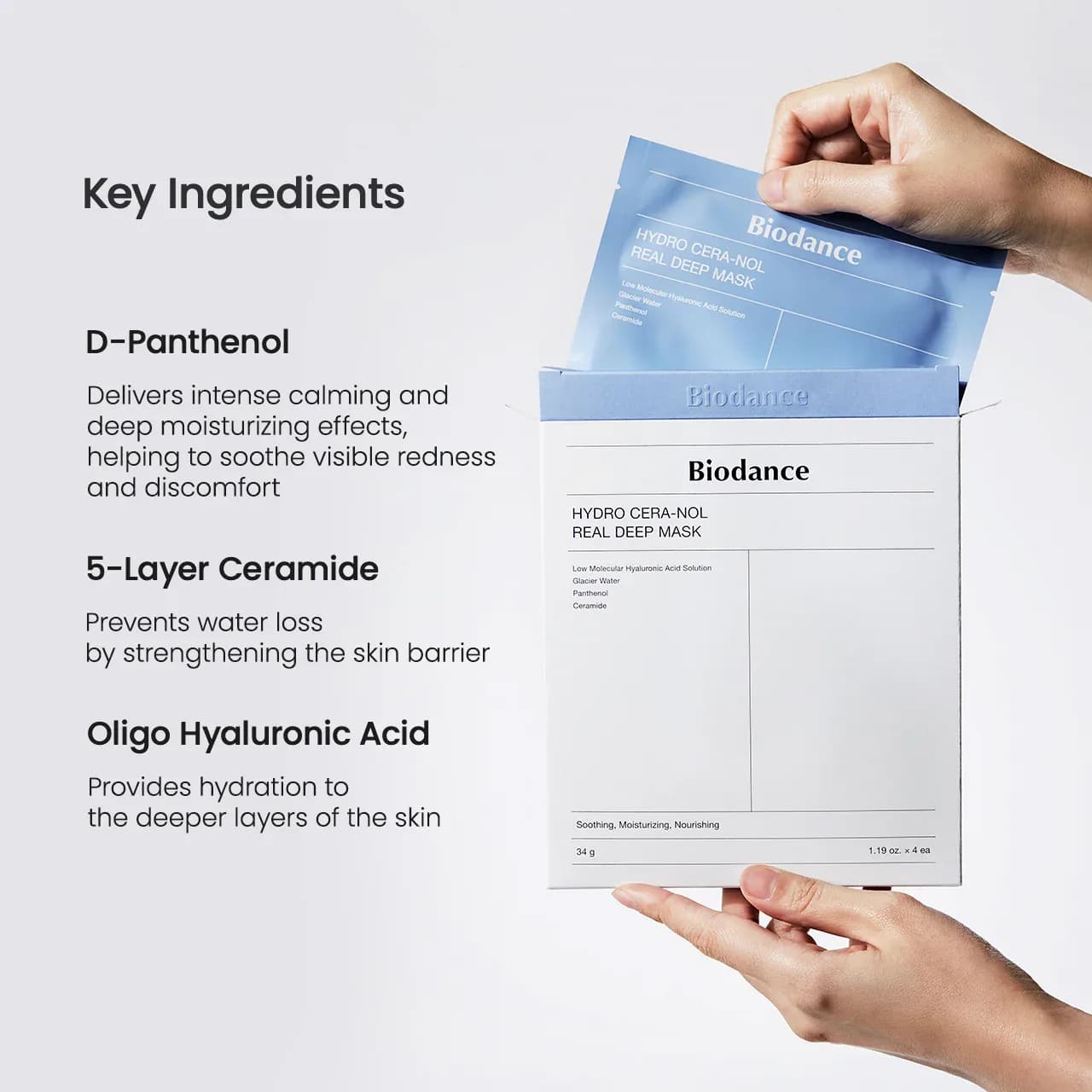 BIODANCE Hydro Cera-nol Real Deep Mask 34g 1pc