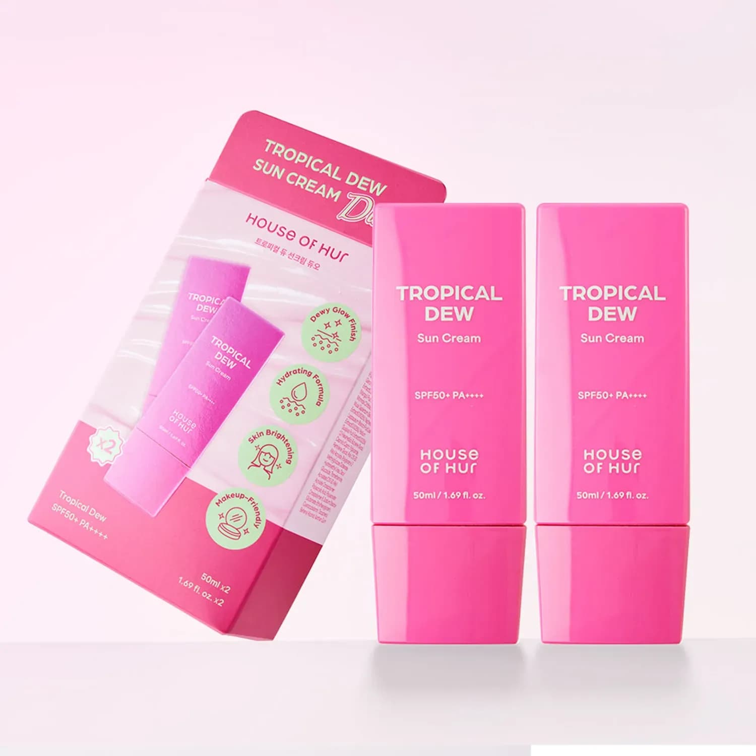 House of Hur Tropical Dew Sun Cream Duo Set - 50ml