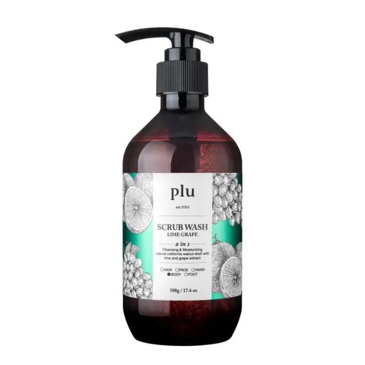Plu Scrub Wash Lime Grape 500g