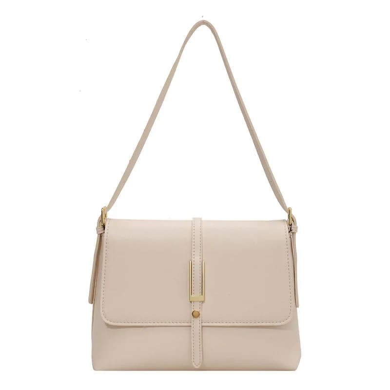 Classic White Flap Shoulder Bag
