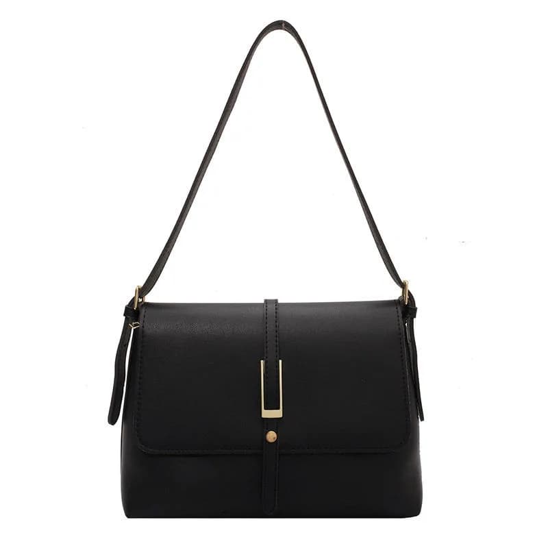 Classic Black Flap Shoulder Bag