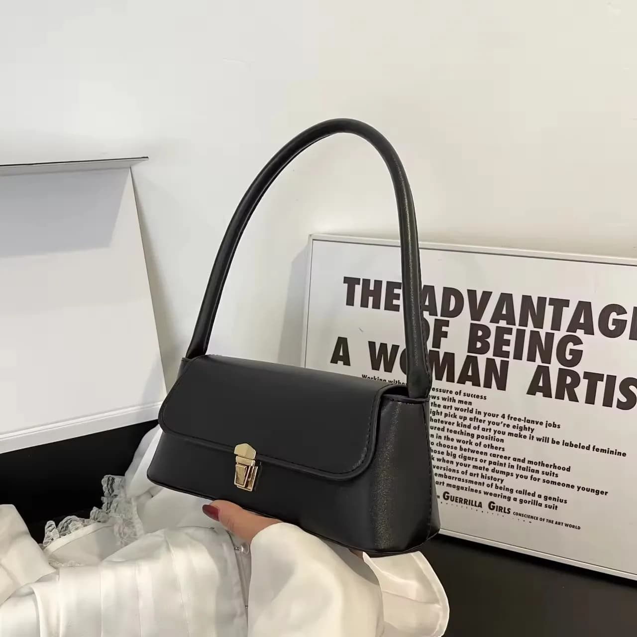 Black Charm Hand Bag