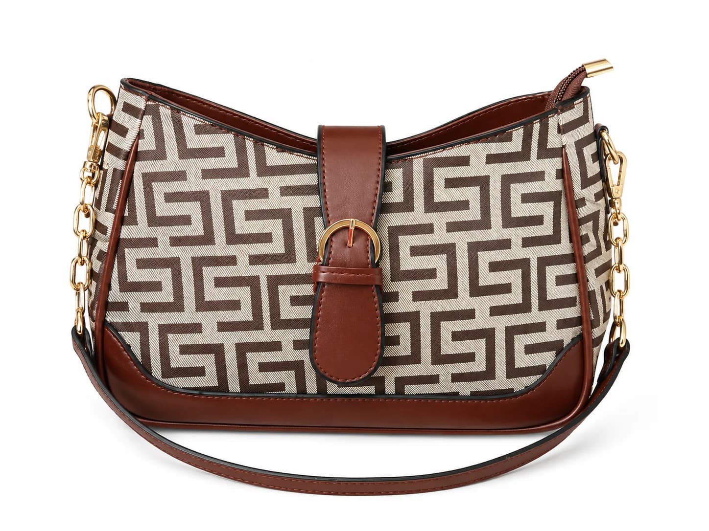 Elegant Geometric Pattern Shoulder Bag