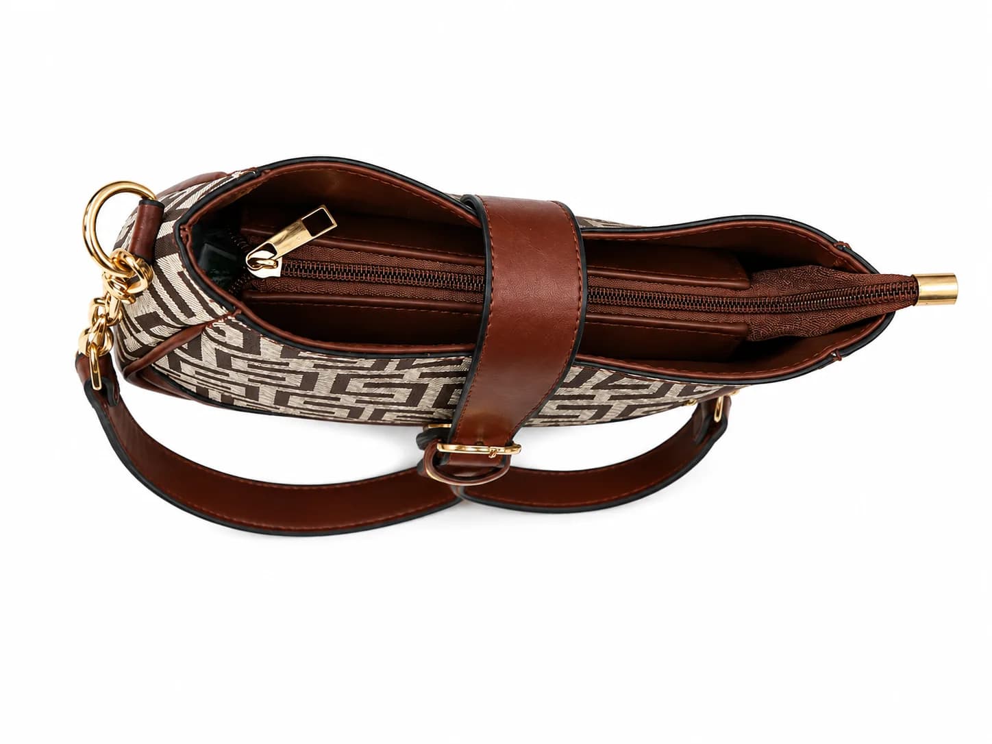 Elegant Geometric Pattern Shoulder Bag